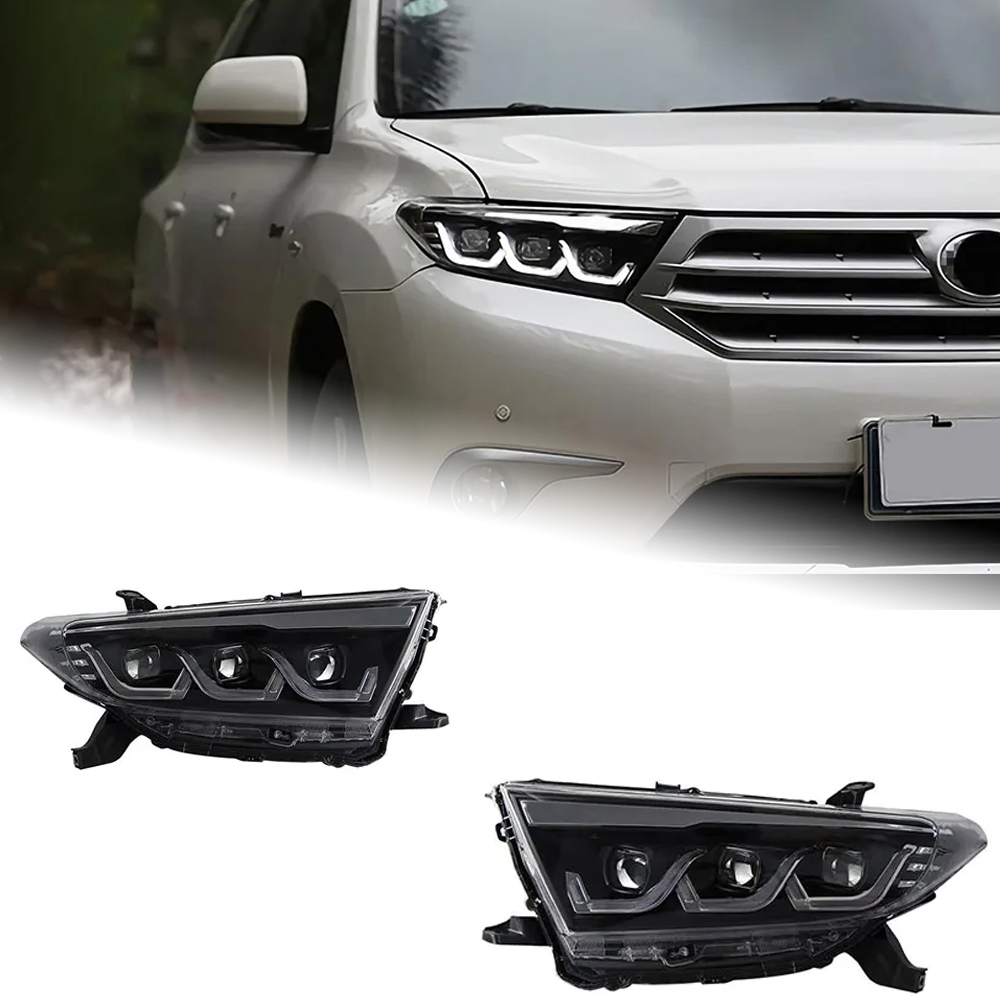 AKD Car Styling Head Lamp for Toyota Highlander Headlights 2012-2014 Kluger LED Headlight DRL Projector Lens Automotive Accessories