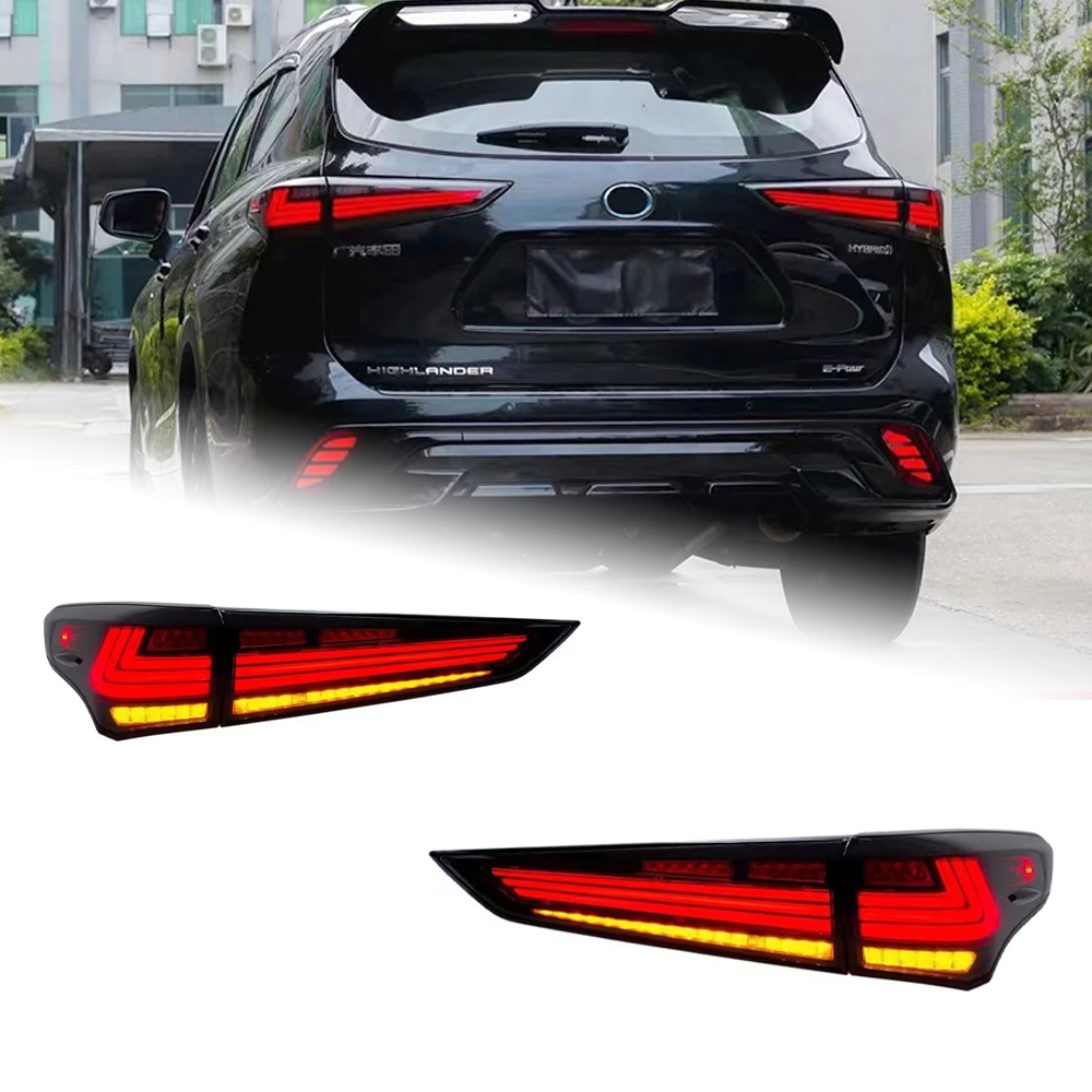 AKD Car Styling for Toyota Highlander LED Tail Light 2021 Lexus Design Rear Lamp DRL Dynamic Signal Brake Reverse Accessories