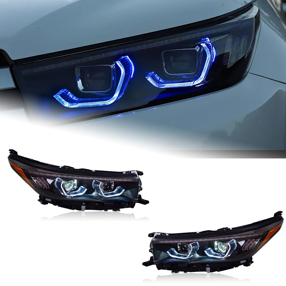 AKD Car Styling Headlights for Toyota Highlander LED Headlight 2018-2020 Kluger Angel Eye DRL Animation Blue Automotive Accessories