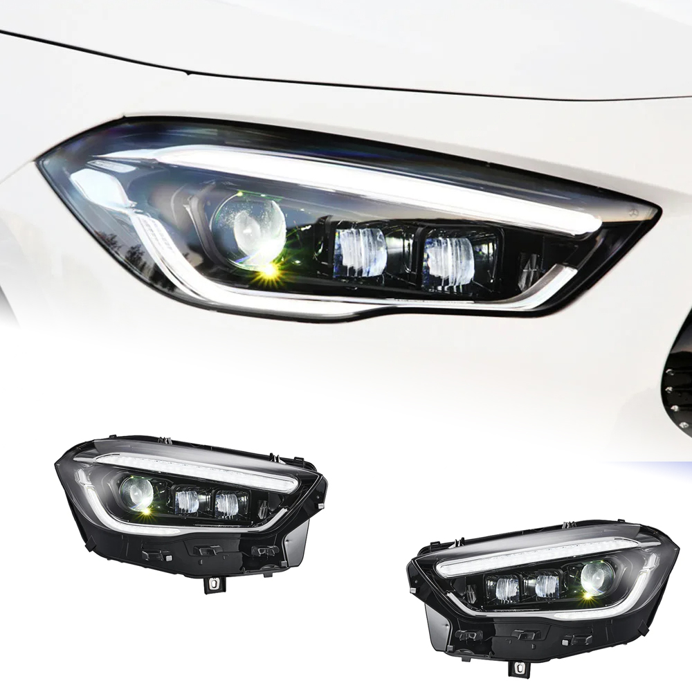 AKD Head Lamp for Benz GLA LED Headlight 2020-2022 Headlights GLA200 GLA300 DRL Turn Signal High Beam Angel Eye Projector Lens