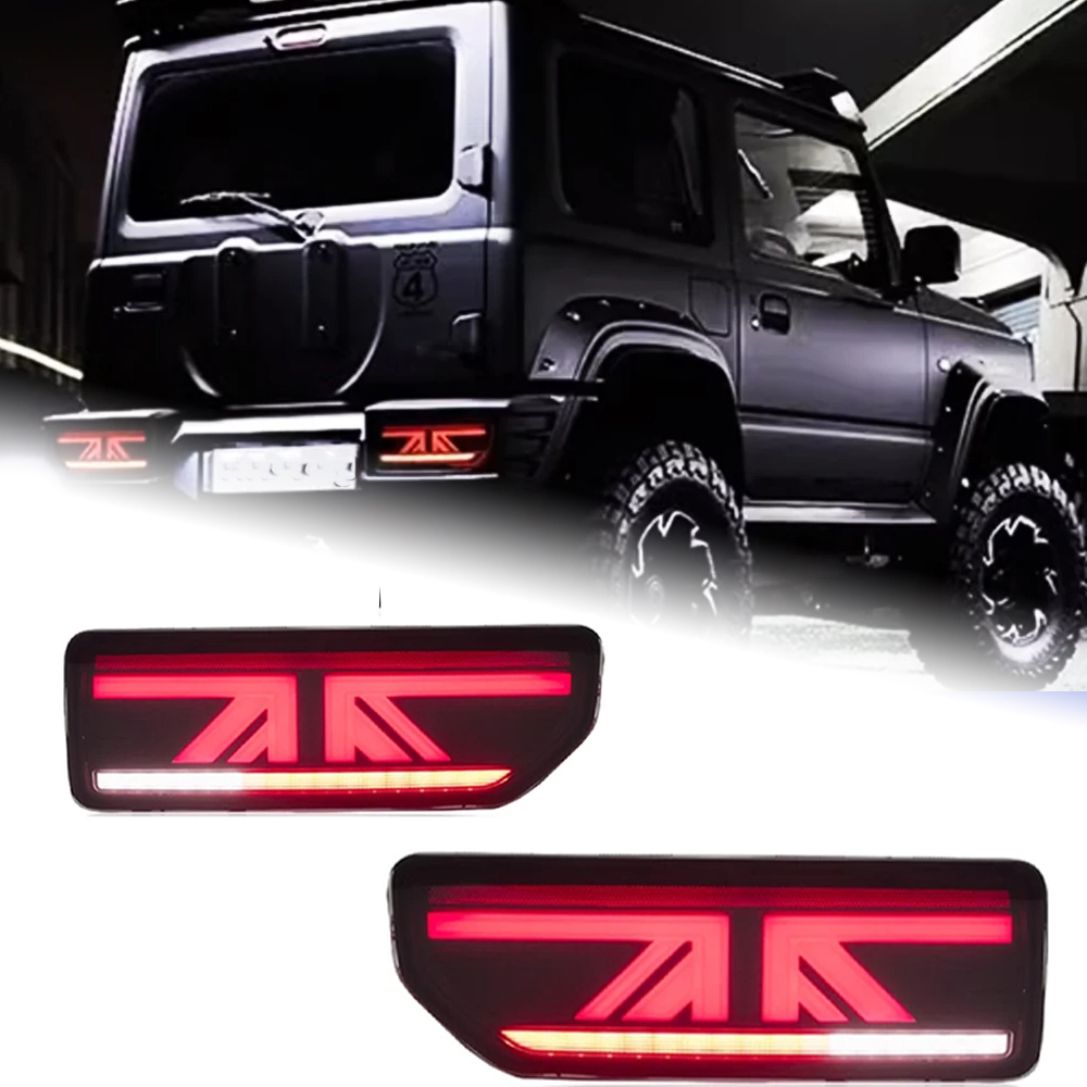 AKD Tail Lamp for Suzuki Jimny LED Tail Light 2018-2020 Jimny Rear Fog Brake Turn Signal Automotive Accessories