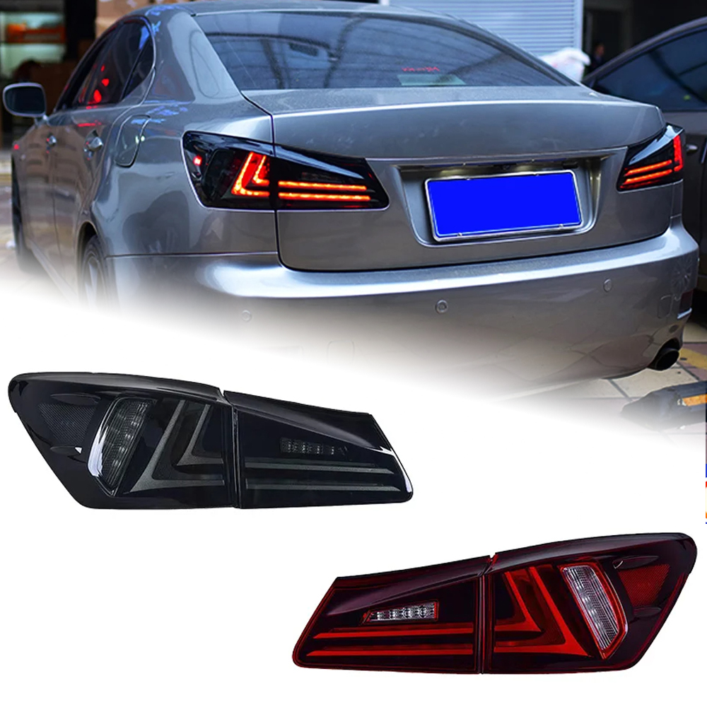 AKD Car Styling Tail Lamp for Lexus IS250 Tail Lights 2006-2012 IS300 LED Tail Light new design DRL Brake Reverse auto Accessories