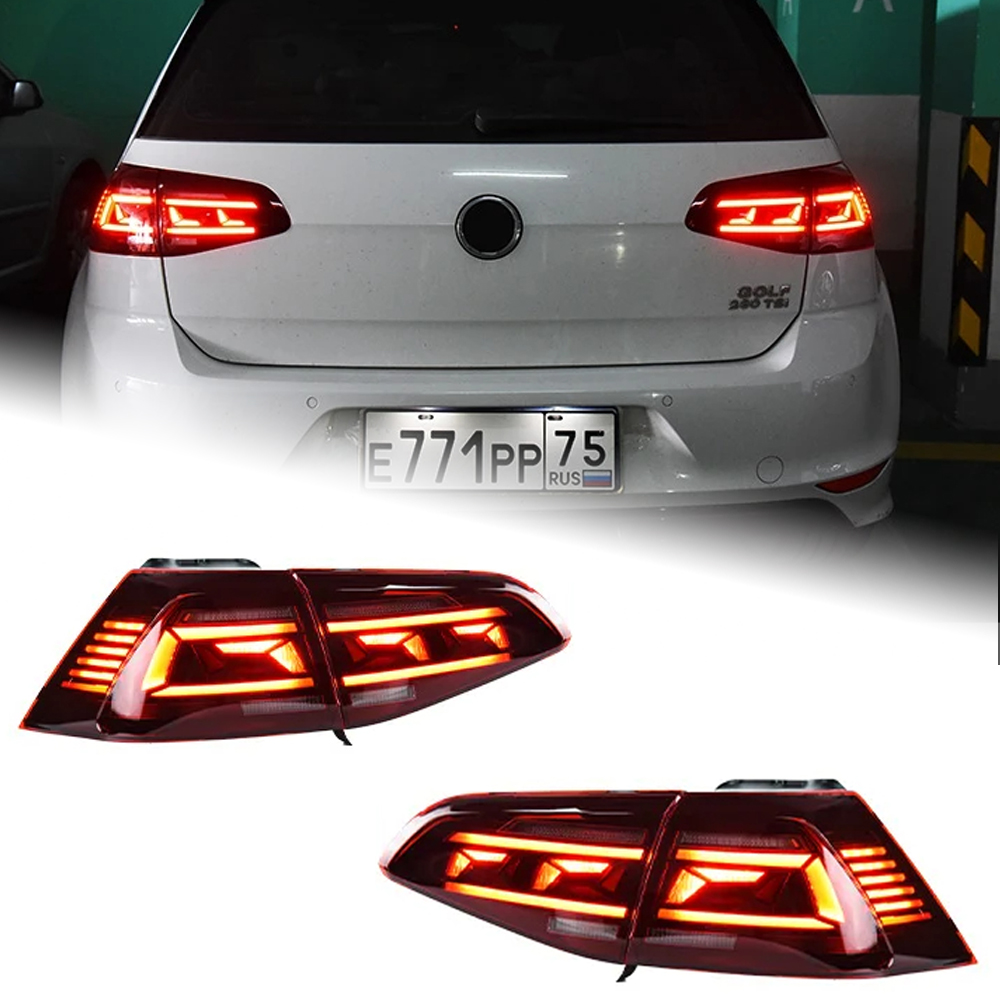 AKD Car Lights for VW Golf 7.5 2018-2021 Golf7.5 Upgrade Passat B8.5 Design Rear Fog Lamp Dynamic Turn Signal Highlight Break