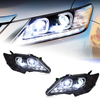 AKD Car Styling for Toyota Camry Headlights 2012-2014 Camry V50 LED Headlight DRL Hid Head Lamp Angel Eye Bi Xenon Accessories