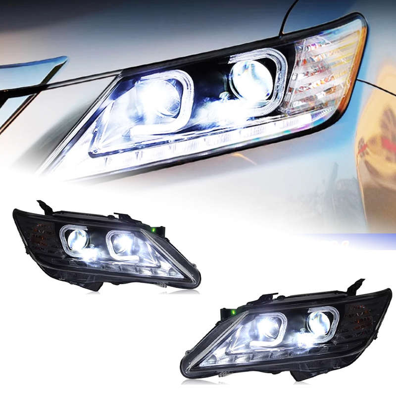 AKD Car Styling for Toyota Camry Headlights 2012-2014 Camry V50 LED Headlight DRL Hid Head Lamp Angel Eye Bi Xenon Accessories