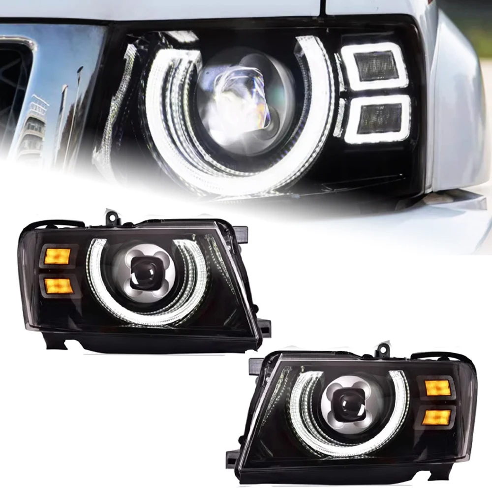 AKD Car Styling Head Lamp for Nissan Patrol Y61 LED Headlight 2005-2022 Headlights Y61 DRL Turn Signal High Auto Accessories