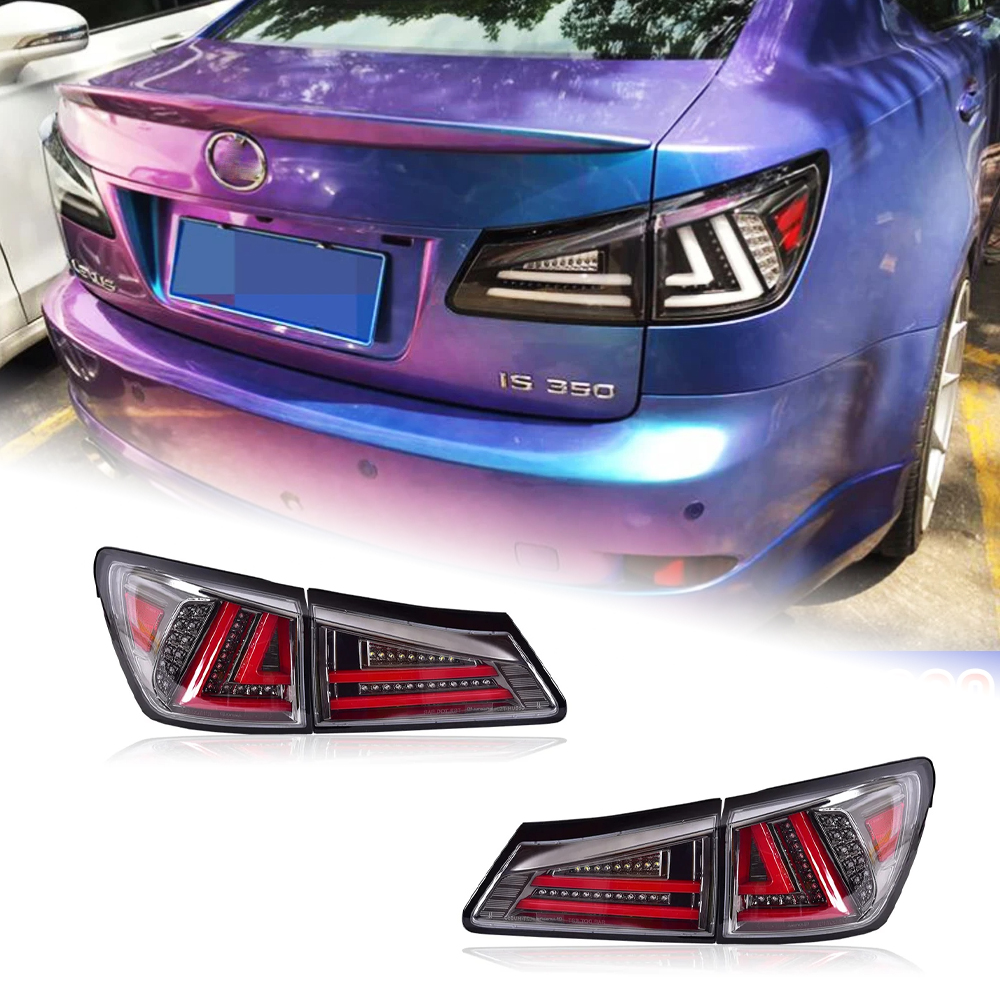 AKD Tail Lamp for Lexus is250 LED Taillight 2006-2012 is300 is350 Rear Fog Brake Turn Signal Automotive Accessories