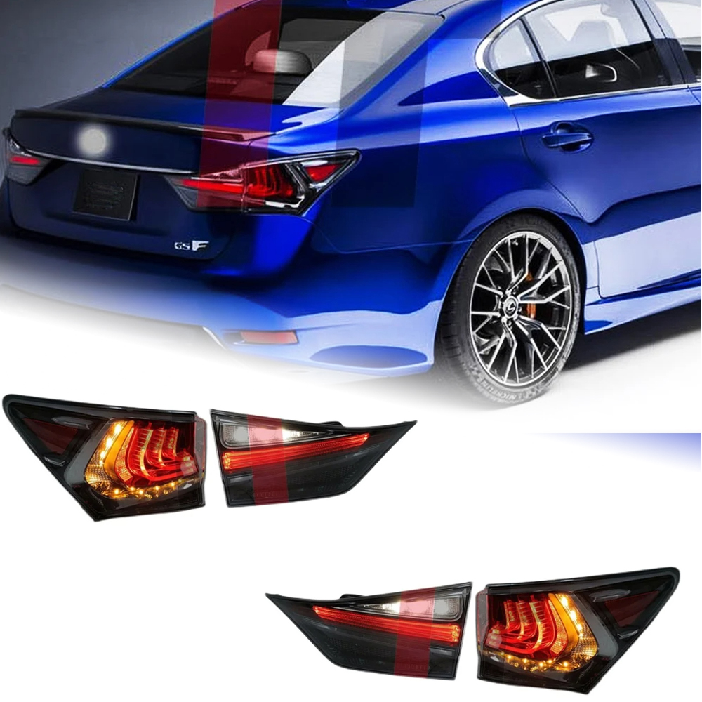 AKD Tail Lamp for Lexus GS250 GS350 LED Tail Light 2013-2020 GS200 GS300 GS Rear Fog Brake Turn Signal Automotive Accessories