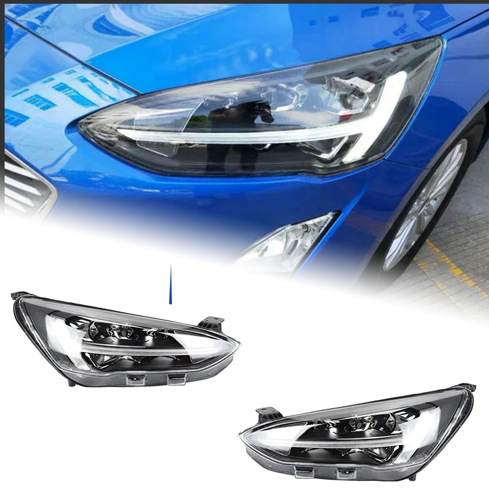 AKD Car Styling for Ford Focus Headlight 2019-2021 New Focus 5 LED Headlight Dynamic Signal Led Drl Hid Bi Xenon Auto Accessories