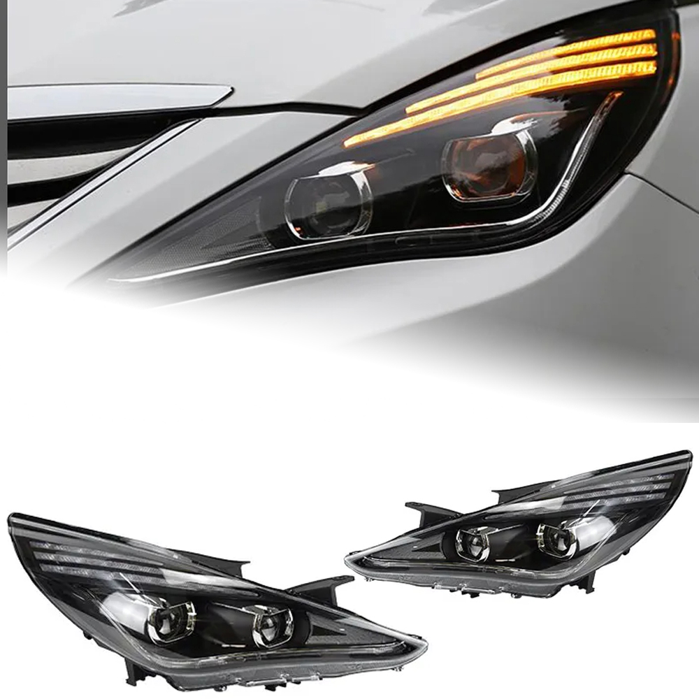 AKD Car Styling Head Lamp for Hyundai Sonata Headlights 2011-2014 Sonata Dynamic Signal LED Headlight DRL Bi Xenon Auto Accessories