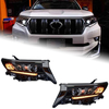 AKD Car Lights For Toyota Prado 2018-2022 LED Auto Headlight Assembly Upgrade High Configure Bicofal Lens Dynamic Signal Lamp Accessories