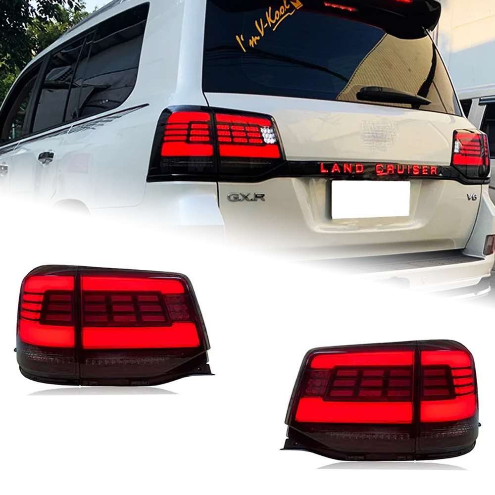 AKD Car Styling for Toyota Land Cruiser Tail Light 2016-2020 LC200 LED Tail Lamp DRL taillight Signal Brake Reverse auto Accessories