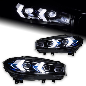 AKD Car Lights For Bmw X5 F15 2014-2018 LED Headlight Modified LED Head Lamp Laser Design DRL Signal Upgrade Automotive Accessories