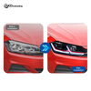 AKD Headlight Assembly Upgrade for 2019-2024 Volkswagen Polo Models: LED Laser Sequential Turn Signals, Daytime Running Lights, Bi-xenon Projector Lenses.