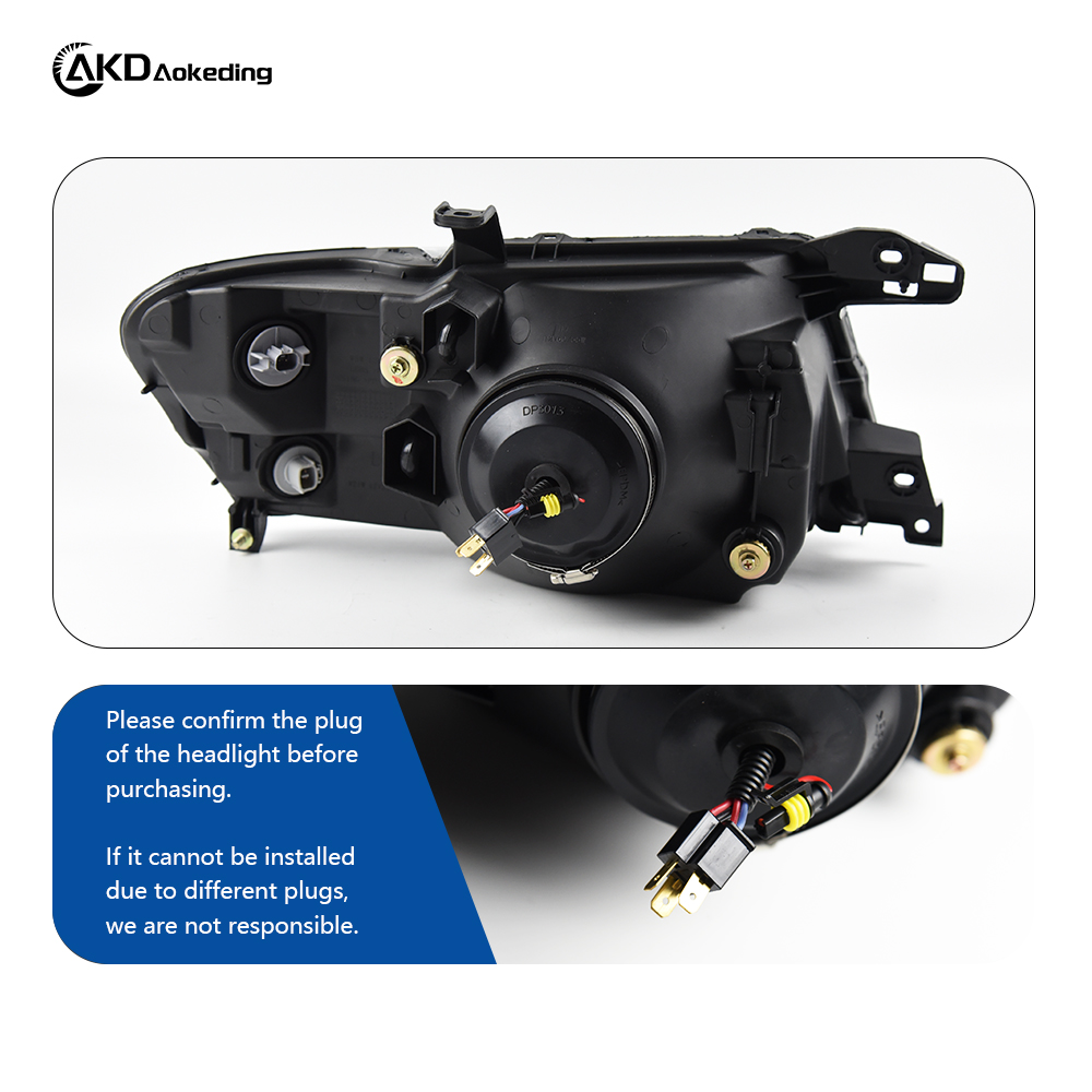 AKD Car Lights for Mitsubishi Pajero V73 LED Headlight Projector Lens 2004-2014 Montero V75 V77 Dynamic Signal DRL Accessories