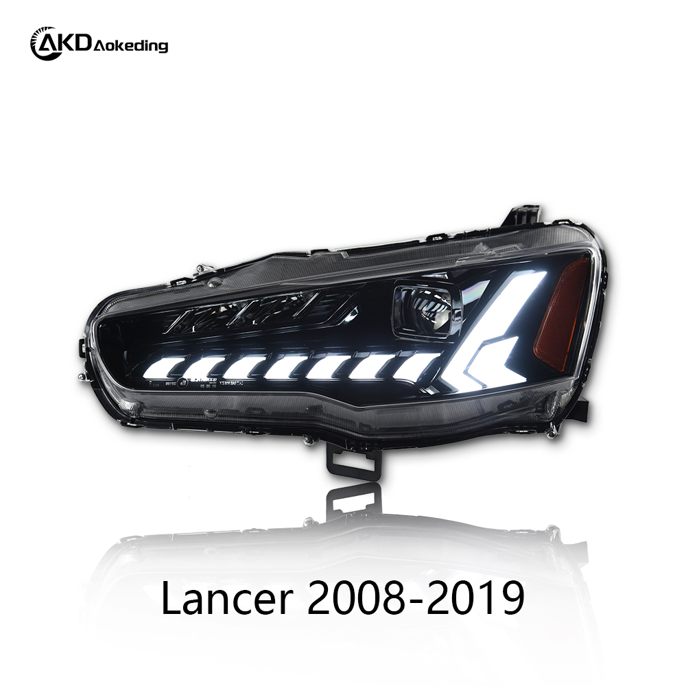 AKD Car Styling Headlights for Mitsubishi Lancer LED Headlight 2008-2019 Dynamic Signal Animation DRL Head Lamp Auto Accessories