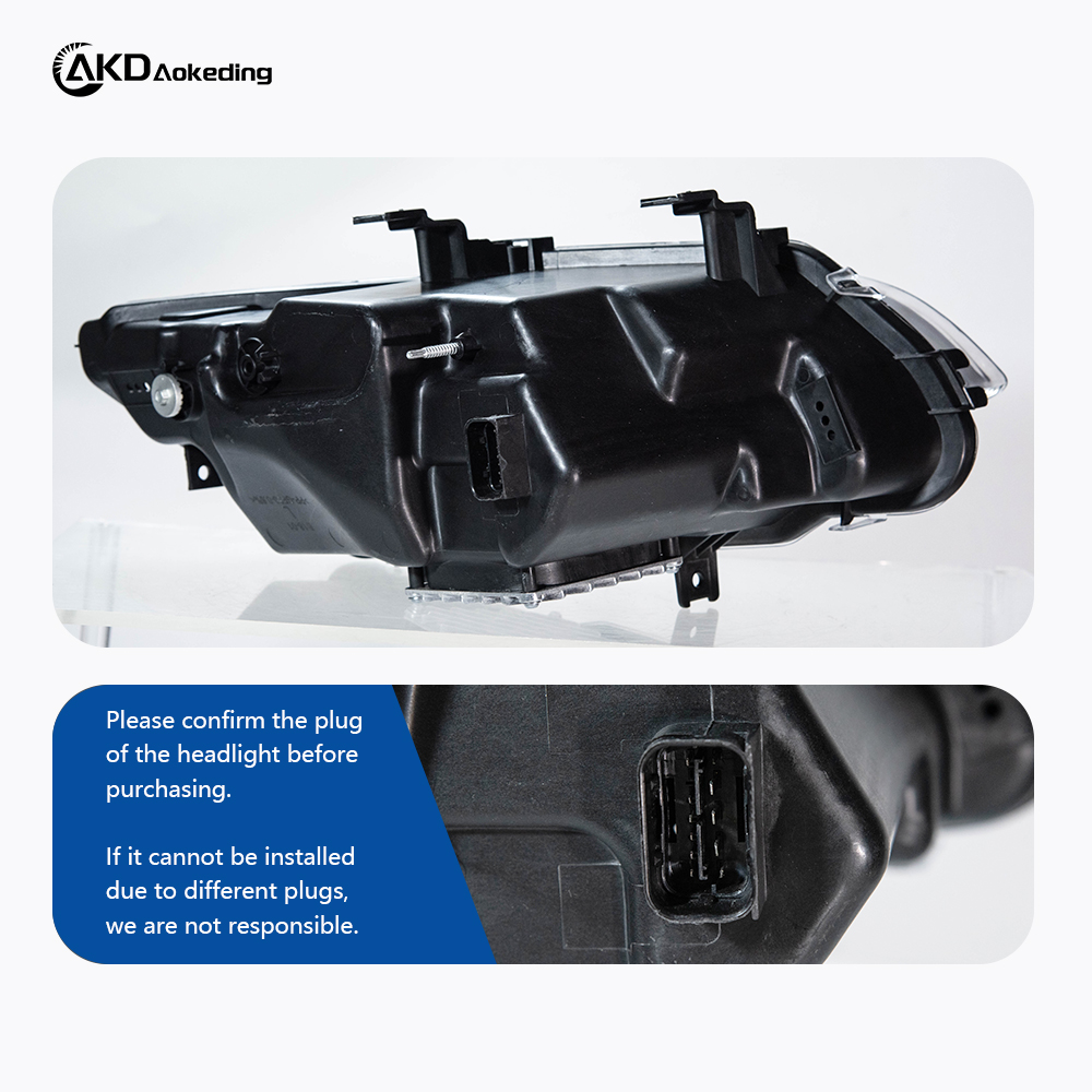AKD is suitable for 2007-2010 BMW 3 Series E92 two-color spoon headlights two-color front lighting four near and eight far