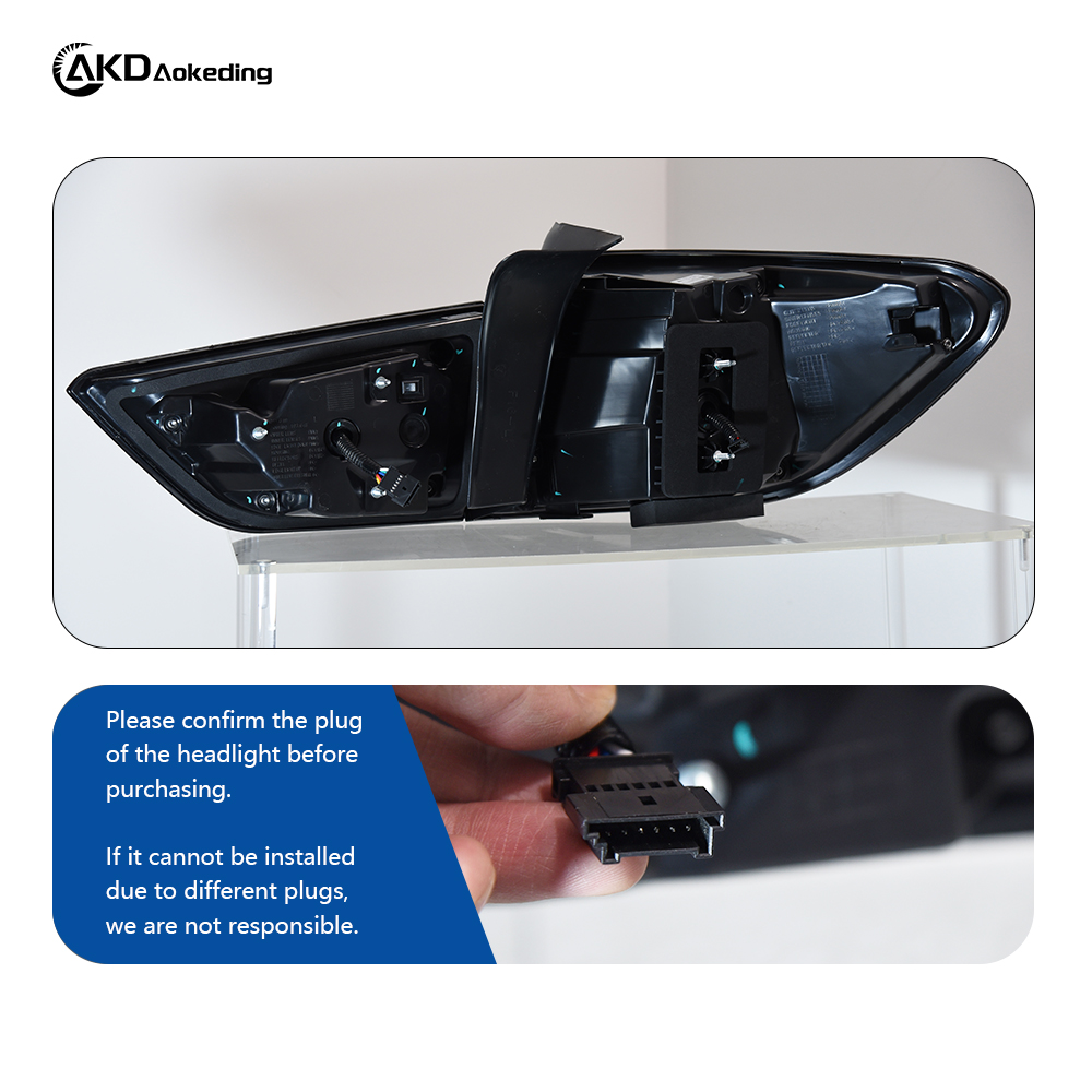 AKD LED Taillight Assembly for 2014-2019 BMW X6 F16 Models, Including Driving Brake Lights, Reversing Lights, And Sequential Turn Signals.