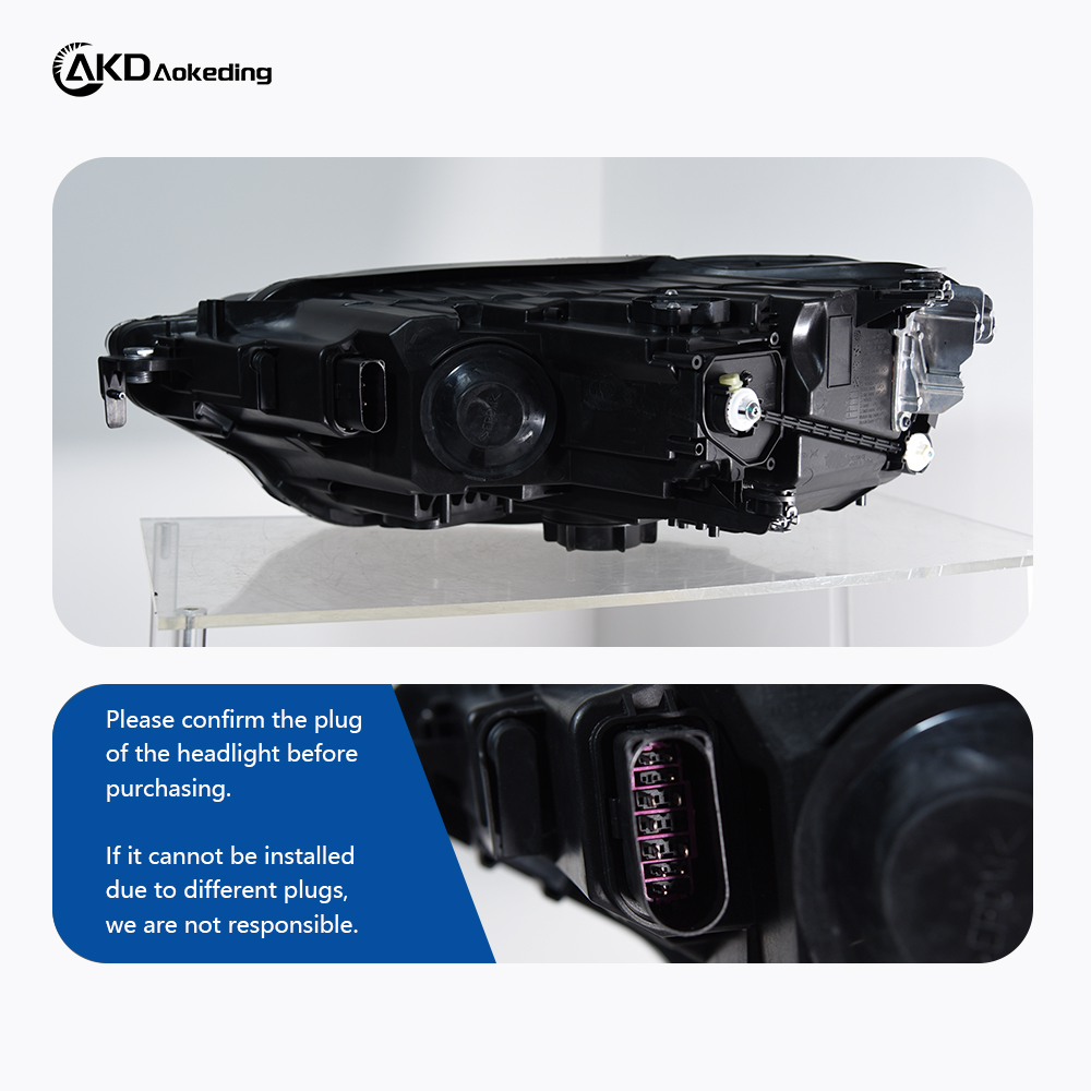AKD is suitable for 2019-2023 Volkswagen Jetta MK7 models, and is a high-spec LED projector headlight assembly with sequential turn signals.