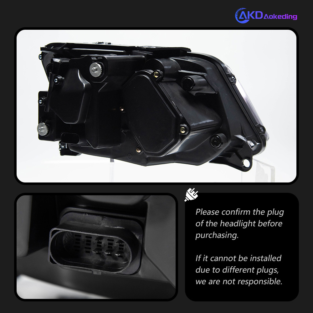 AKD Car Styling Head Lamp for VW Amarok Headlights 2010-2020 LED Headlight Projector Lens DRL Signal Animation Auto Accessories