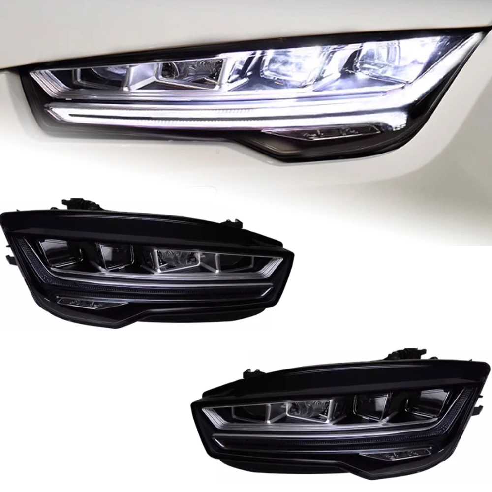 AKD Car Accessories Head Lamp for Audi A7 Headlights 2011-2017 RS7 LED Headlight DRL Dynamic Singal High Low Beam