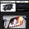 AKD Car Styling Head Lamp for Toyota Prado LED Headlight Projector Lens 2010-2013 Front Drl Signal Automotive Accessories