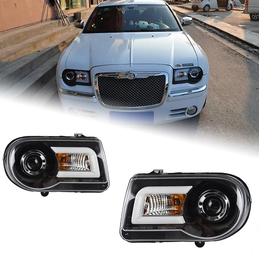 AKD Car Styling Head Lamp for Chrysler 300C Headlights 2005-2010 300C LED Headlight DRL Hid Bi Xenon Auto Accessories