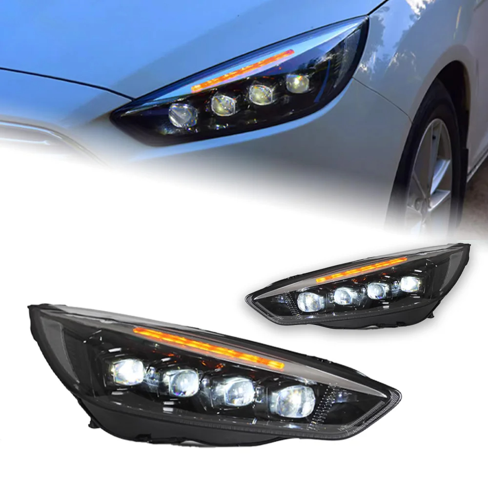 AKD Car Styling for Ford Focus Headlights 2015-2017 New Focus LED Headlight Dynamic Signal Led Drl Hid Auto Accessories