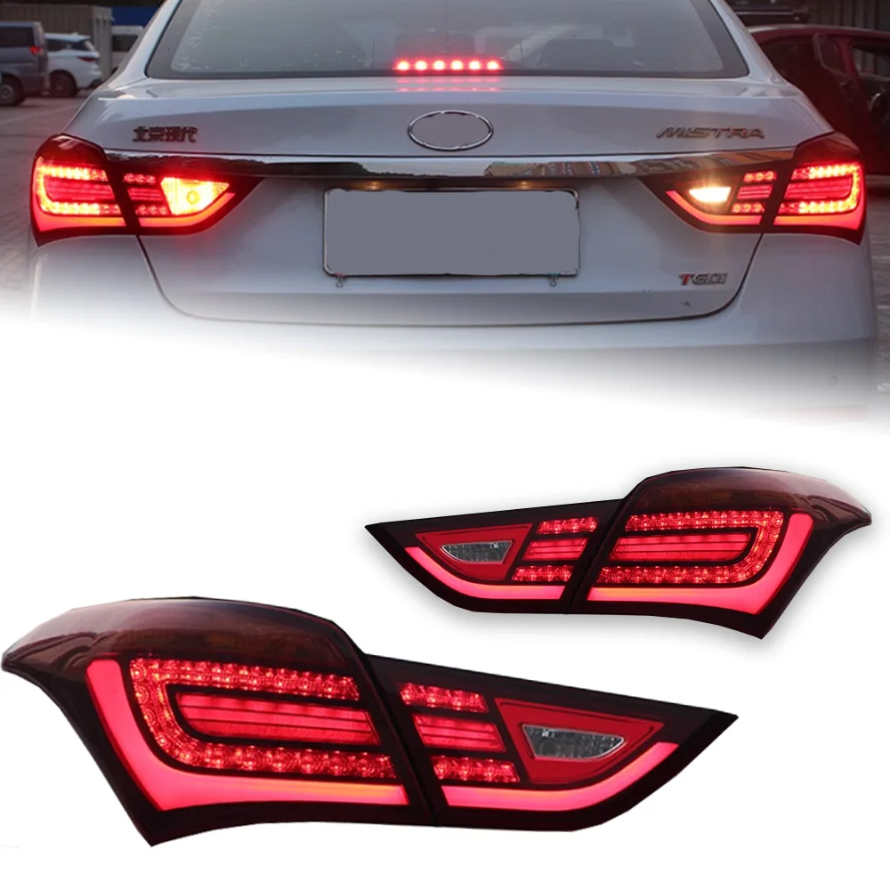 AKD Car Styling for Hyundai MISTRA Tail Lights 2014-2019 New LED Tail Lamp LED DRL Dynami Signal Brake Reverse auto Accessories