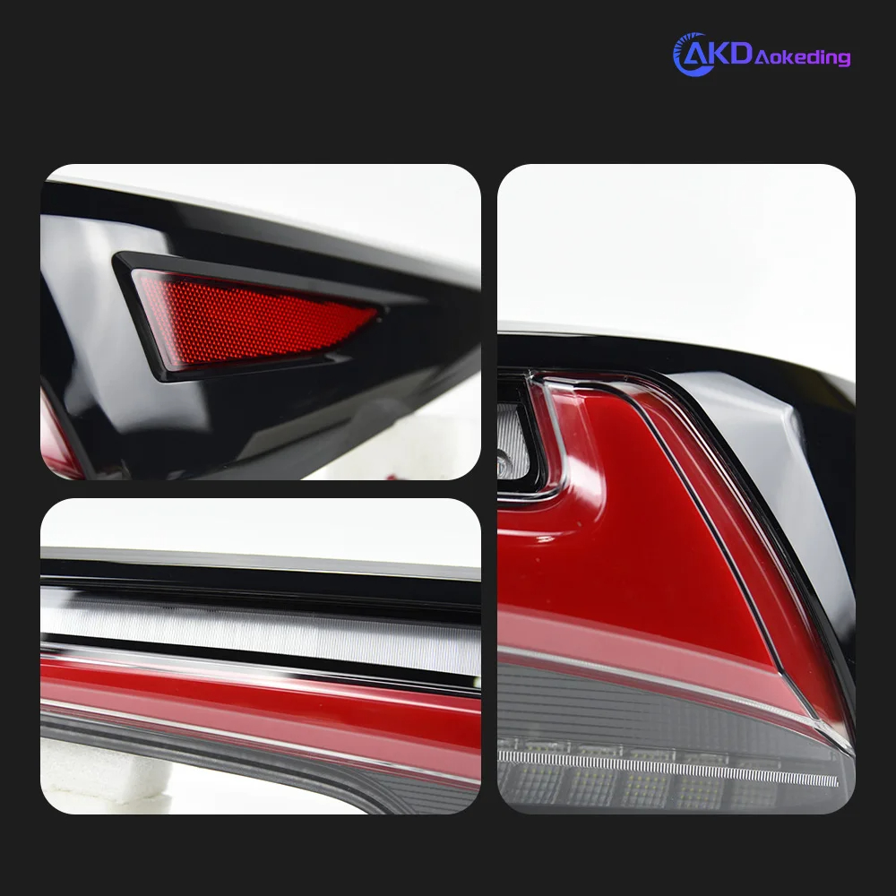 AKD Car Styling for Toyota Fortuner Tail Lights 2016-2019 Dynamic Signal Tail Lamp LED Tail Light DRL Brake Reverse auto Accessories