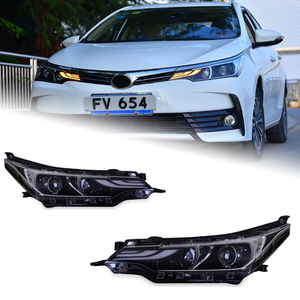 AKD Head Lamp for Corolla LED Headlight 2017-2019 Headlights Corolla Altis DRL Turn Signal High Beam Angel Eye Projector Lens