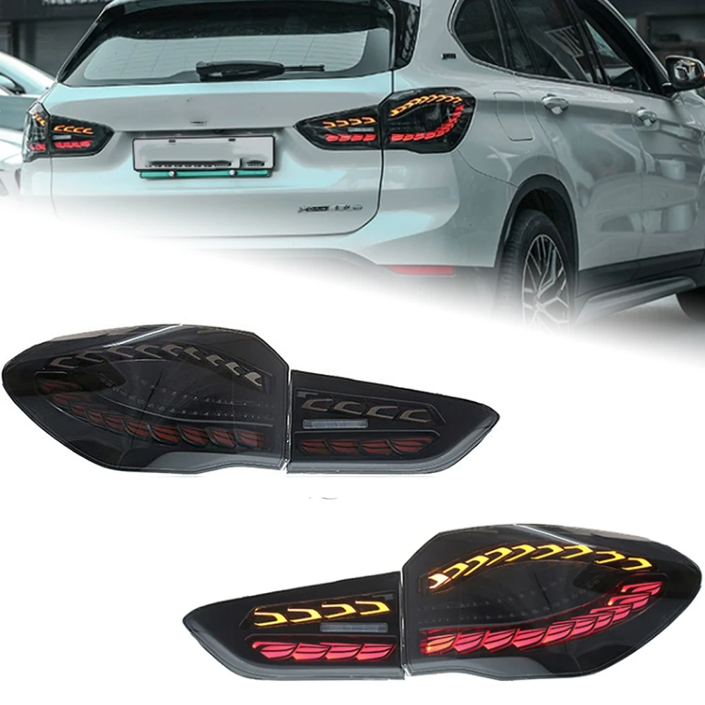 AKD Car Lights for BMW X1 F48 LED Tail Light 2017-2021 F48 Rear Lamp DRL Dynamic Signal Reverse Automotive Accessories