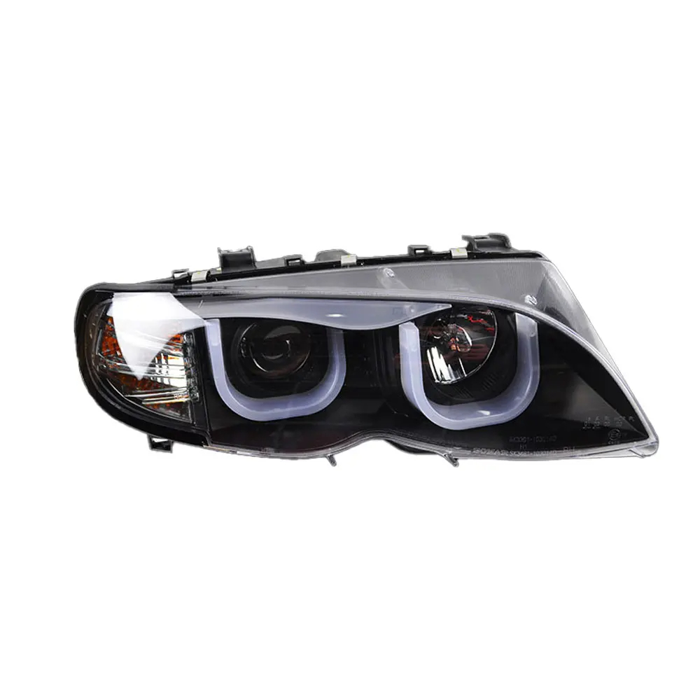 AKD Car Styling for BMW E46 Headlights 2002-2006 320i 318i 323i 325i Headlight DRL Head Lamp Angel Eye Bi Xenon Beam Accessories