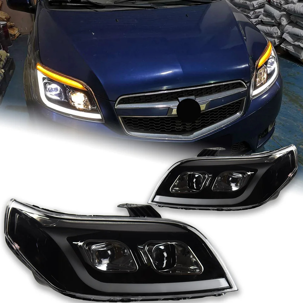 AKD Car Styling for Chevrolet Aveo Headlight 2008-2012 Lova LED Headlight Nexia DRL Hid Head Lamp Bi Xenon Beam Accessories