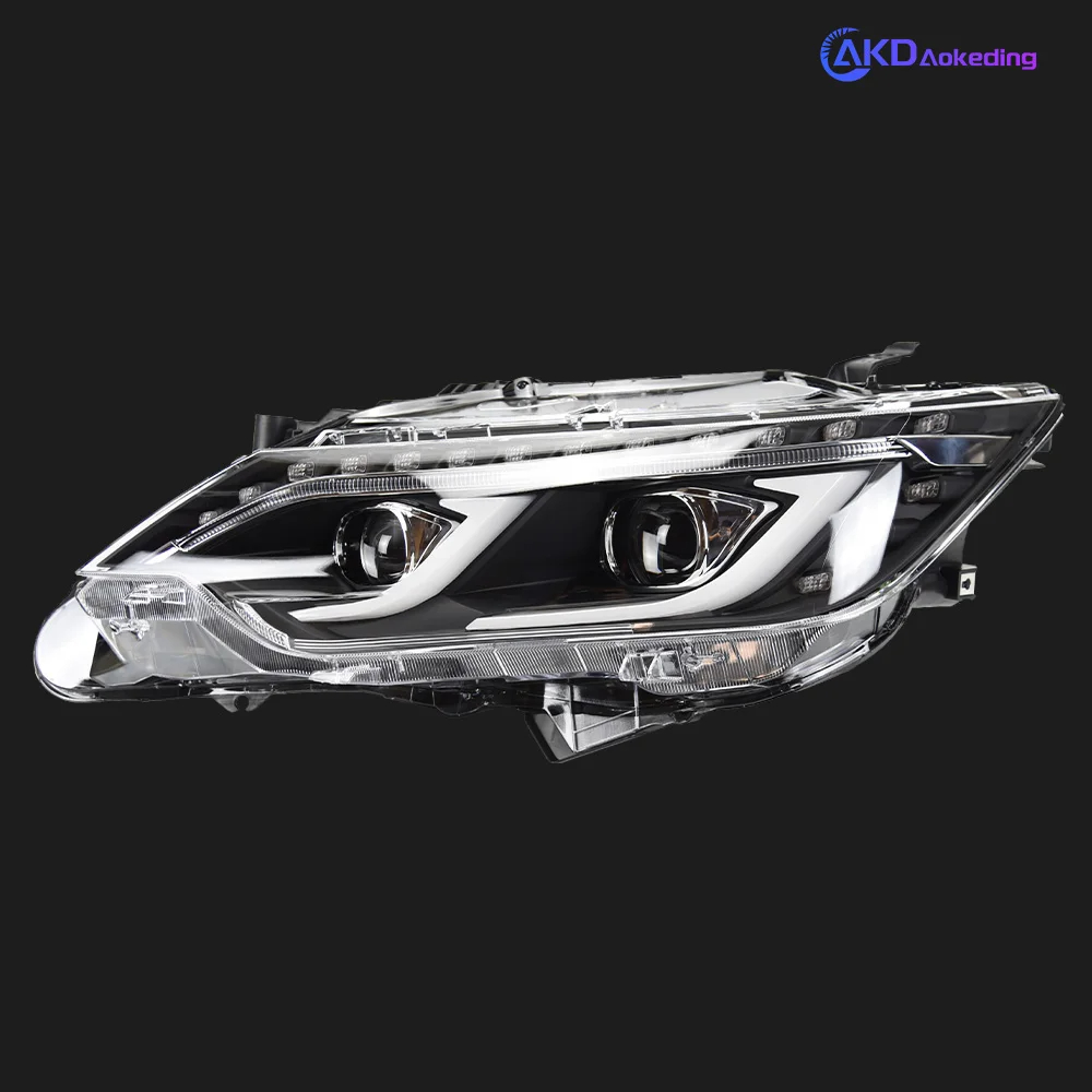 AKD Car Lights for Toyota Camry JP 2015-2017 V55 LED Auto Headlight Assembly Upgrade Bicofal Lens Dynamic Signal Lamp Tool Accessories