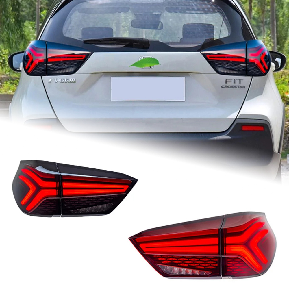 AKD Car Lights For Honda Fit Jazz 2021-2022 GR9 Life LED Auto Taillight Assembly Upgrade Dynamic Highlight Gypsophila Design Accessories