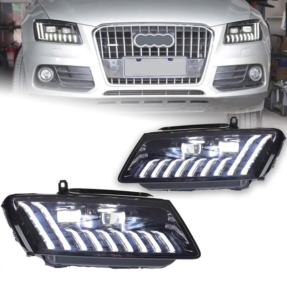 AKD Car Styling for Audi Q5 Headlights 2009-2018 Q5 LED Headlight Projector Lens Siginal DRL Head Lamp Automotive Accessories