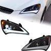 AKD Car Styling Head Lamp for Hyundai Genesis Coupe Headlights 2009-2012 Angel Eye Headlight LED DRL Signal Hid Auto Accessories