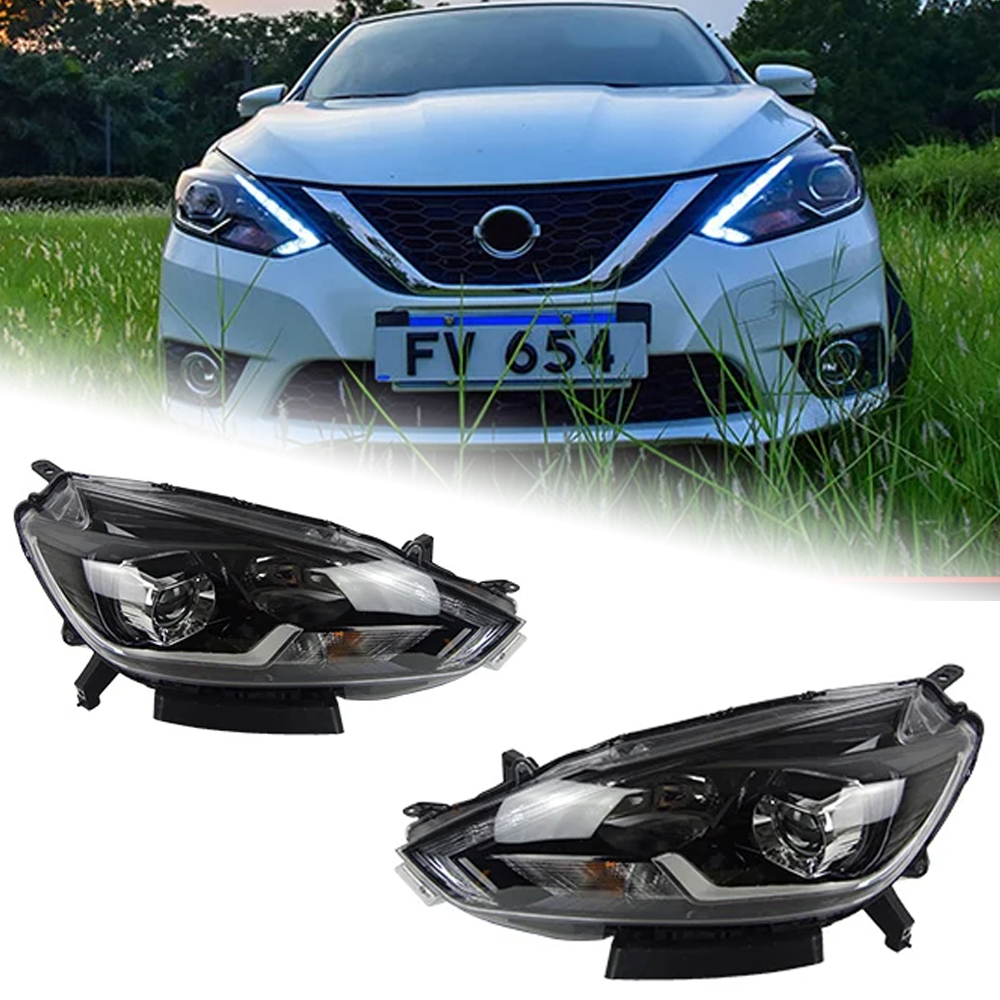 AKD Car Styling for Nissan Sylphy Headlights 2016 New Sentra LED Headlight DRL Hid Option Head Lamp Angel Eye Beam Accessories