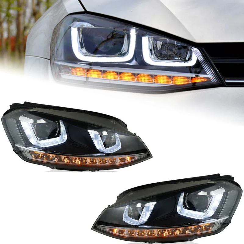 AKD Car Styling for VW Golf 7 Headlights 2013-2017 Golf7 LED Headlight GTI Design DRL Hid Head Lamp Angel Eye Bi Xenon Beam Accessories