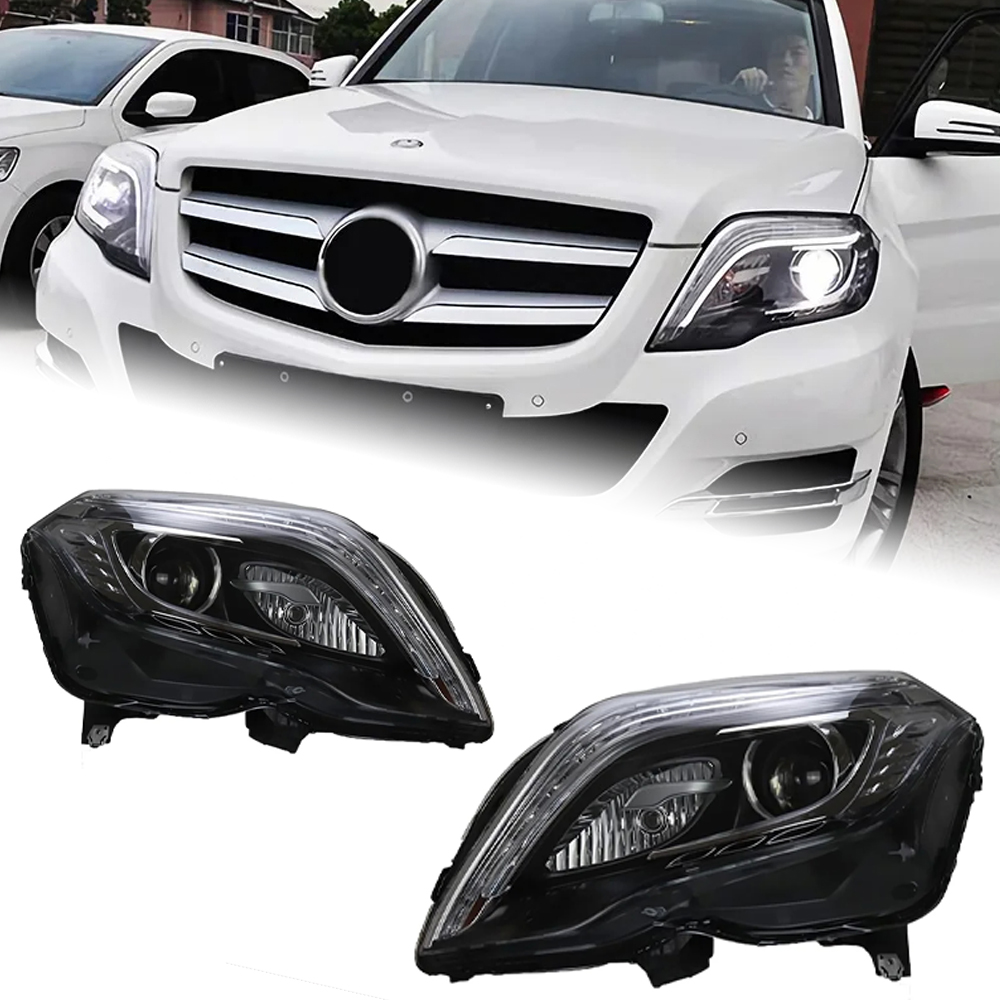 AKD Car Lights for Benz GLK 2013-2015 X204 LED Auto Headlight Assembly GLK200 GLK260 Upgrade High Configure Signal Lamp Accessories