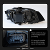 AKD Suitable for 2009-2012 Audi A4 headlight assembly LED lens headlight water turn daytime running light