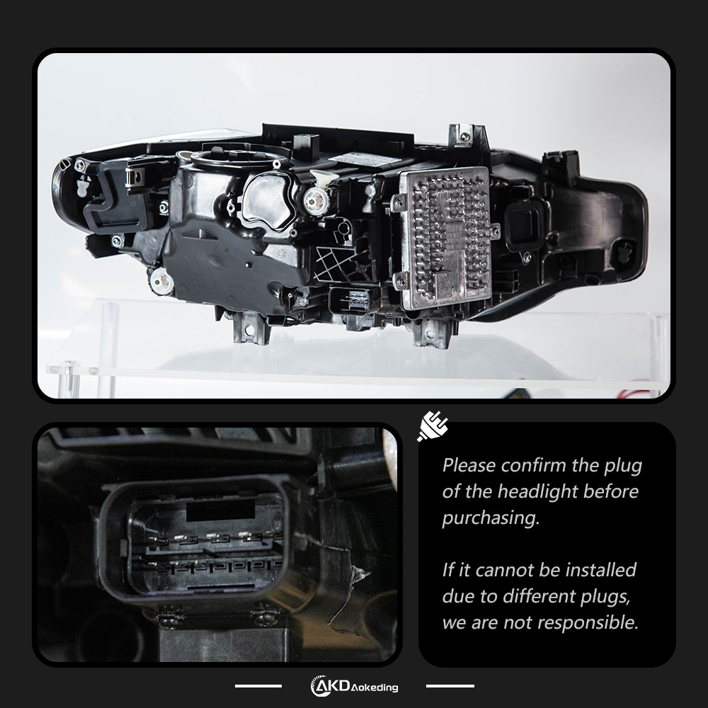 AKD Suitable for BMW 3 Series F30/F35 modified BMW M4 laser spoon headlights dual color switchable