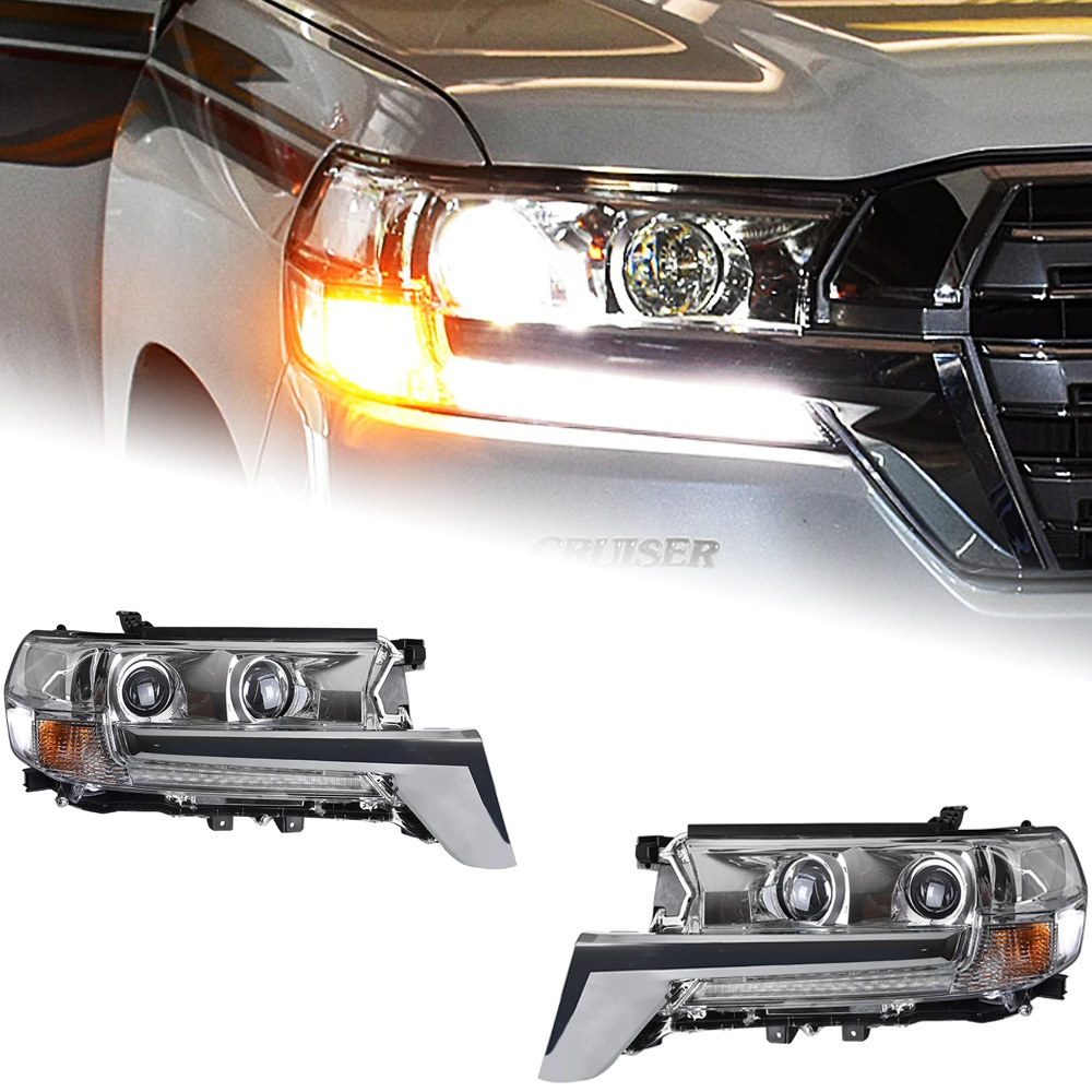 AKD Car Styling Head Lamp for Toyota Land Cruiser Headlights 2016-2019 LC200 LED Headlight DRL Hid Bi Xenon Auto Accessories