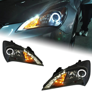 AKD Car Styling Head Lamp for Hyundai Rohens Coupe Headlights 2009-2012 Angel Eye Headlight LED DRL Signal Hid Auto Accessories