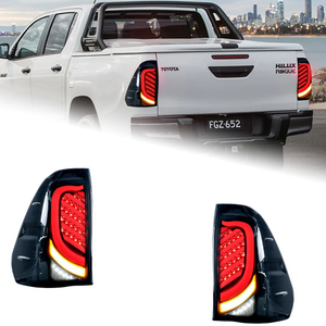 AKD Tail Lamp for Toyota Hilux LED Tail Light 2015-2020 Hilux Rear Fog Brake Turn Signal Automotive Accessories