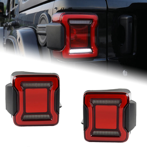 AKD Car Lights For Wrangler 2008-2021 LED Auto Taillight Assembly Upgrade Tunnel Design Dynamic Rear Signal Lamp Tool Accessories