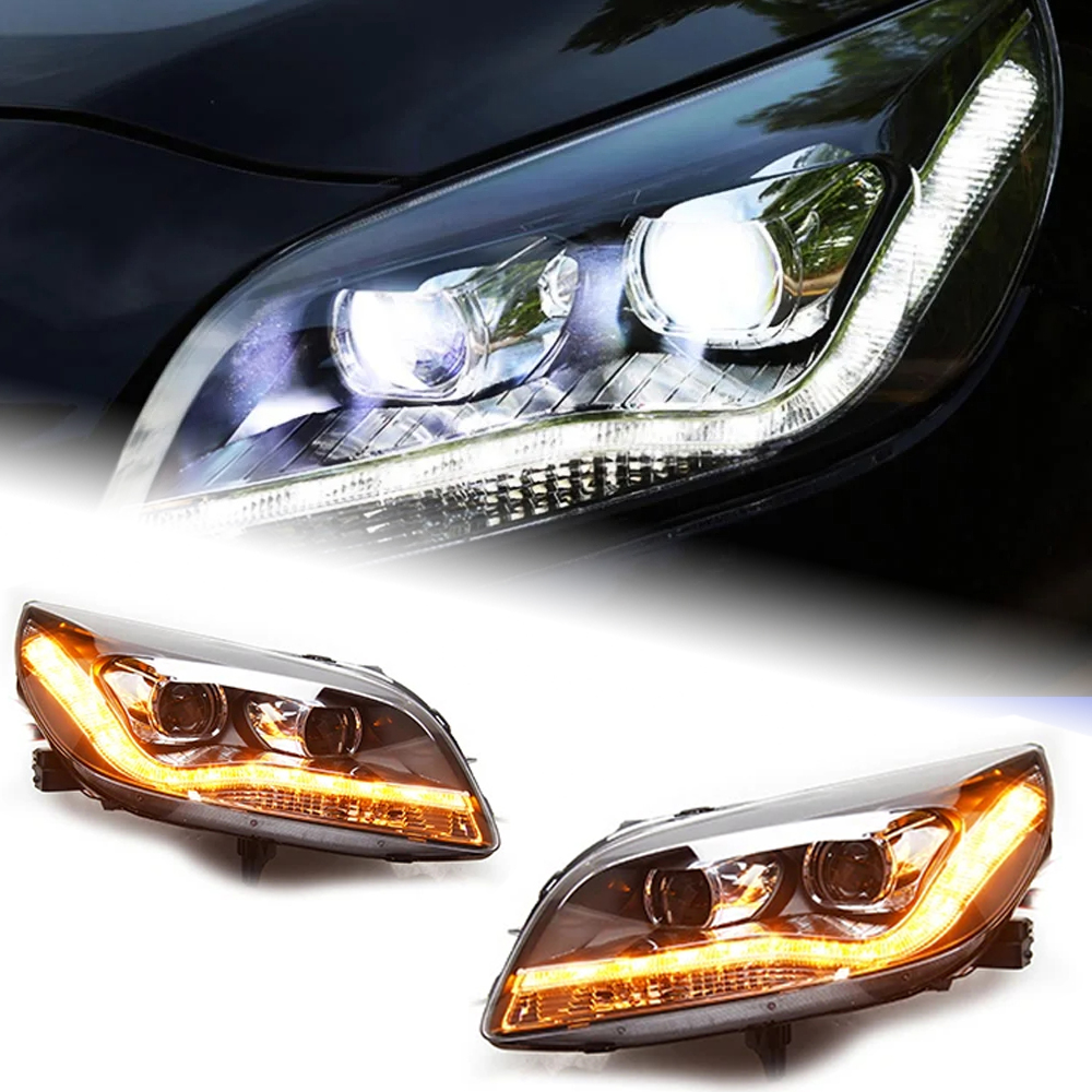 AKD Car Lights For Malibu 2012-2014 LED Auto Headlights Assembly DRL Dynamic Lamp Bifocal Lens Xenon Frontlight Accessories Upgrade