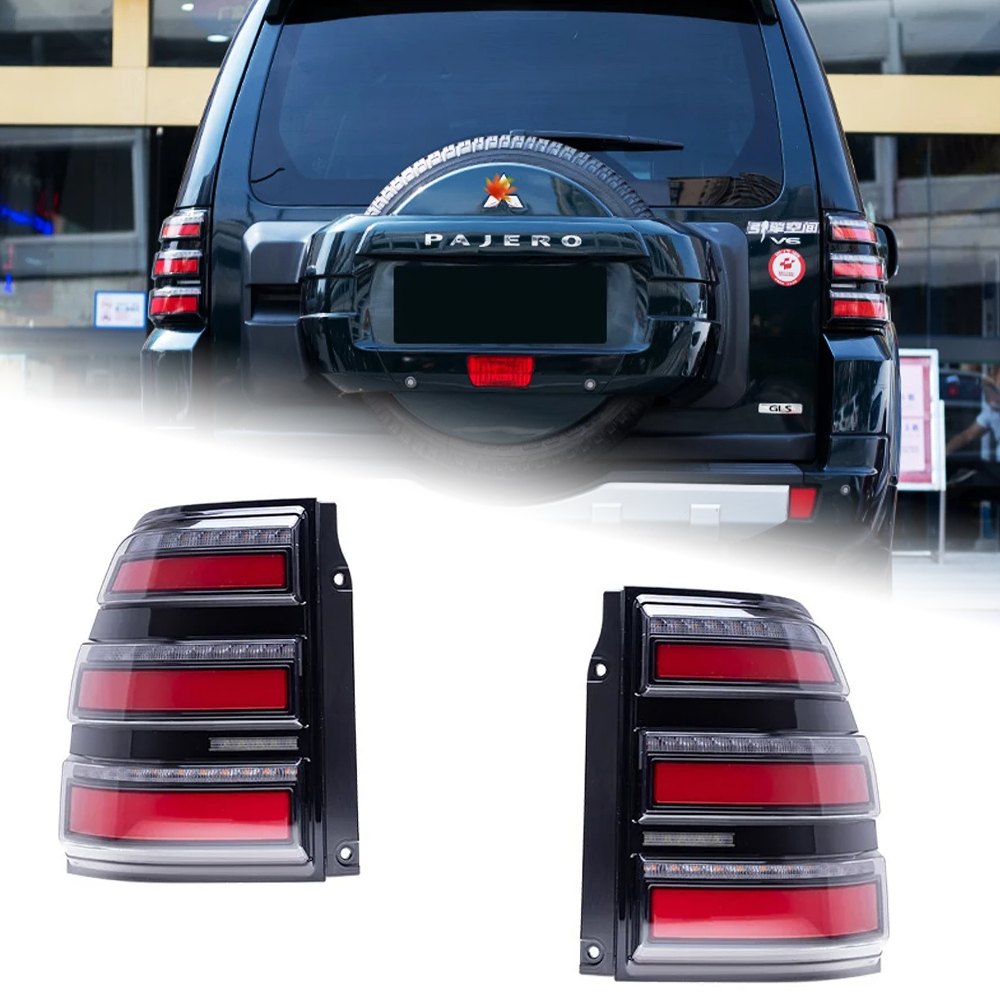 AKD Tail Lamp for Pajero V93 V97 V95 LED Tail Light 2006-2020 V93 V97 V95 Rear Fog Brake Turn Signal Automotive Accessories