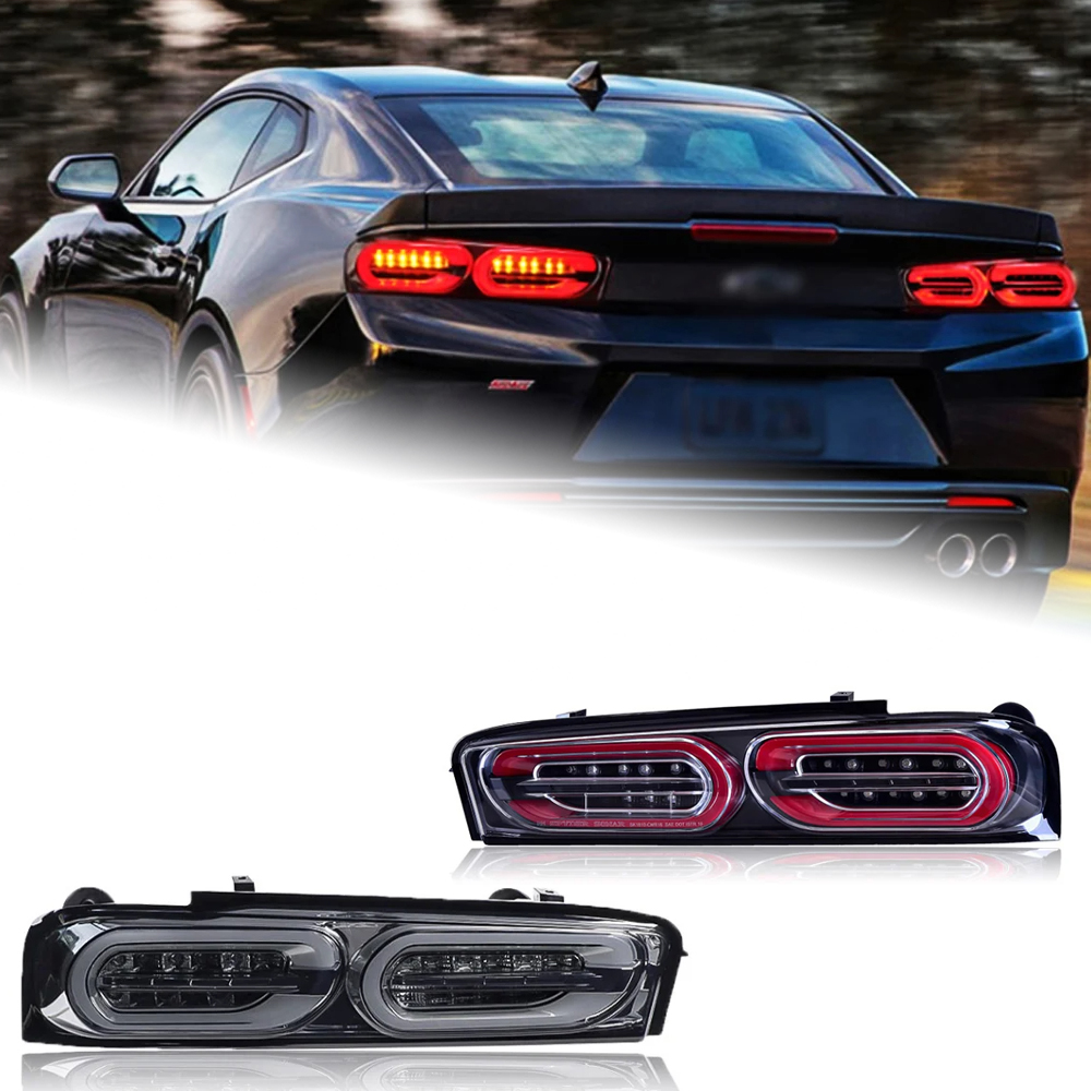 AKD Car Styling Tail Lamp for Camaro LED Tail Light 2016-2020 Camaro Dynamic Signal Tail Lights DRL Brake Reverse auto Accessories